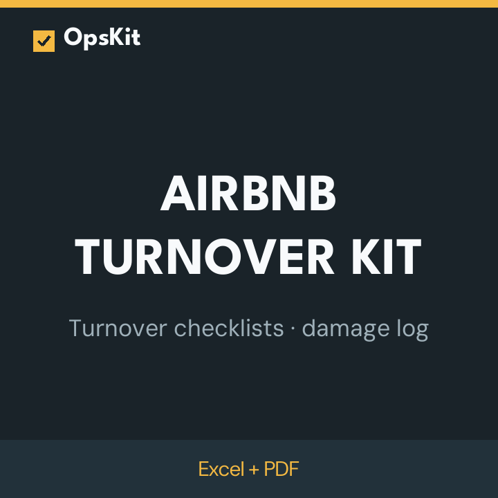 Airbnb Turnover Kit