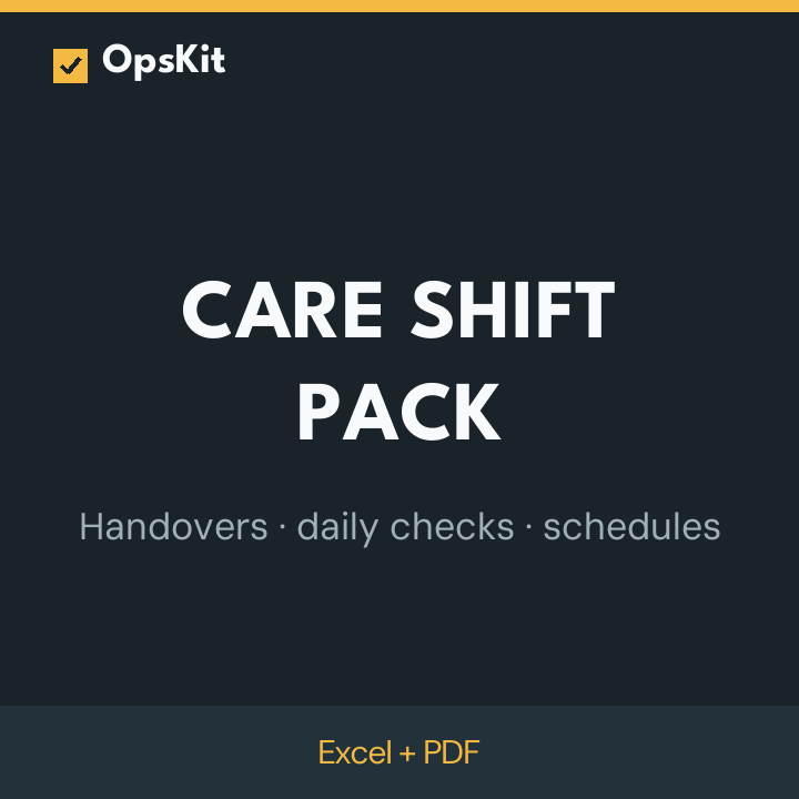 Care Shift Pack