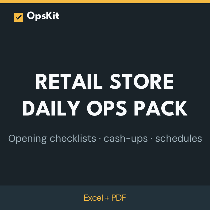 Retail Store Daily Ops Pack