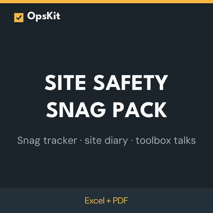Site Safety Snag Pack