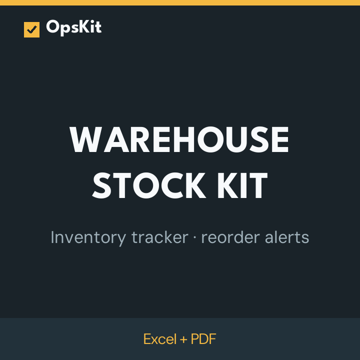 Warehouse Stock Kit